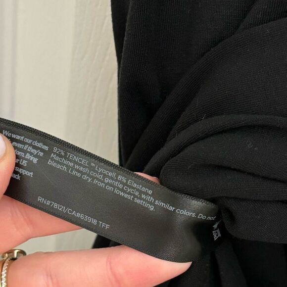 Eileen Fisher System Mockneck Women’s Top Size XS Black Stretchy Basic Layering - Picture 5 of 7